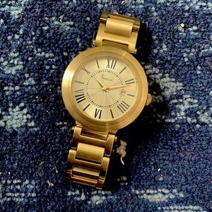 Freelook Large Gold Watch